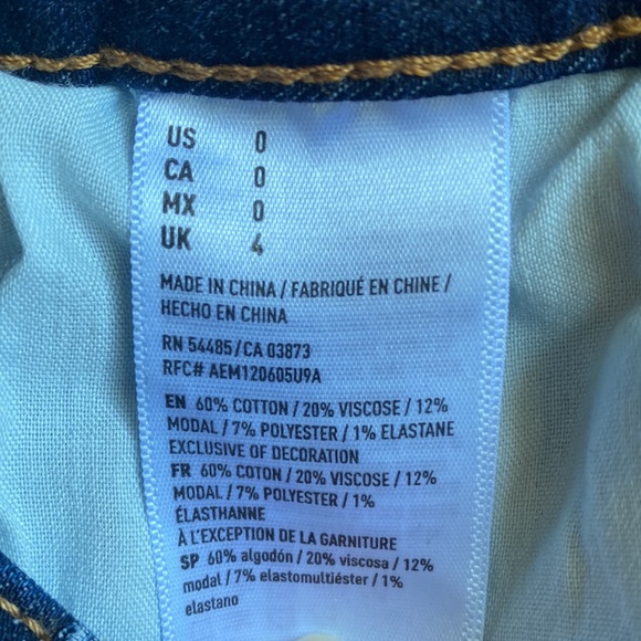 American Eagle Outfitters Super Stretch Hi-Rise Shortie Jean Shorts - Picture 5 of 7